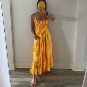 FREE PEOPLE Taking Sides summer maxi dress NWOT